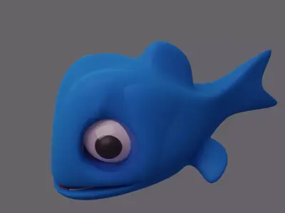 fishs fish head Free 3D model