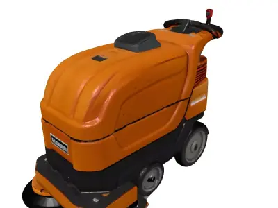 Industrial Floor Scrubber 3D Model 3D model