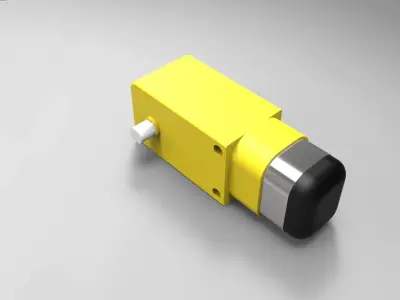 Motors button Free 3D model