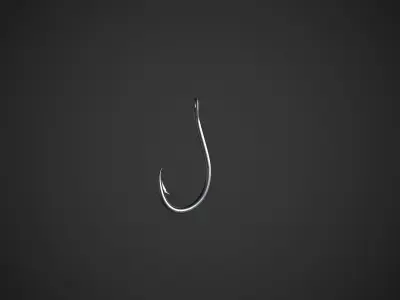 Fishing Hook Low-poly 3D model purchase