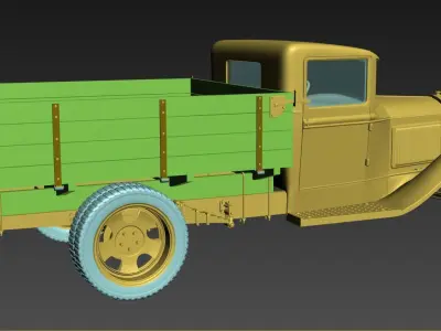 GAZ AA Free 3D model