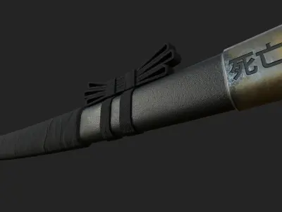 Katana of a Samurai  Low-poly 3D model