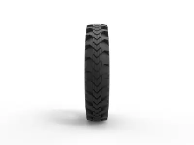 Tractor tire 2 Scale 1 to 10 3D print model