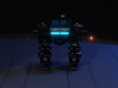 Meca Robot Animation Free low-poly 3D model