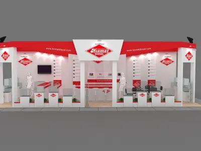 Exhibition Stand - ST0047 3D model