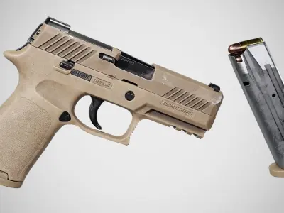 Sig Sauer P320 Low-poly 3D model purchase