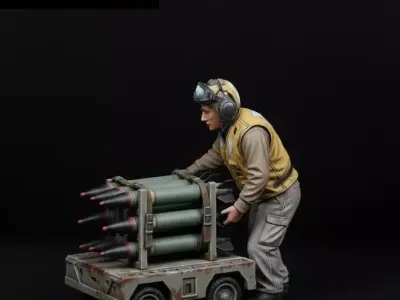 Diorama Militar Missile Loader Military Diorama  3D print model