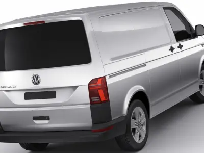 VW Transporter T6 1 panel van 2019 3D model