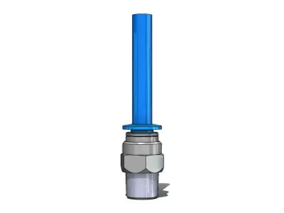 Conexao Rapida Festo QS 1-8 6 Quick Connection 3D model