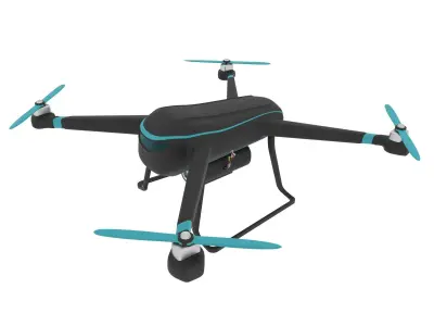 Flycam  Drone Low-poly 3D model