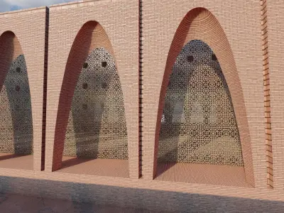 Athasenti - ancient building - arched structure 3D model