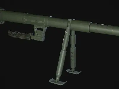Snipex Alligator Anti-Material Sniper Rifle Low-poly 3D model