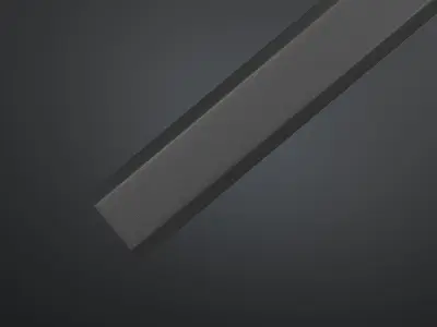 Shirasaya katana blade black edition 3D model