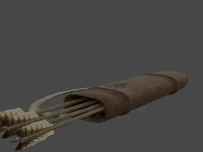 The Skull Bow Low-poly 3D model