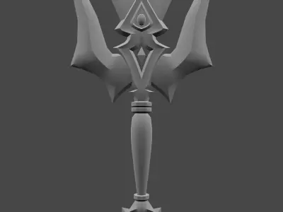 Low Poly Vampire Sword 3D model