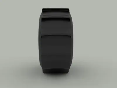 Wheel for mud drag racing 3D model