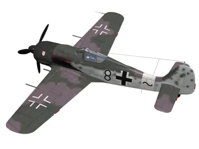 Focke Wulf Fw190 A8 R7 3D model