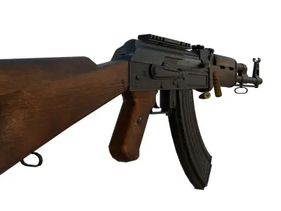 AK 47 3D Model Fully Rigged Game-Ready Low-poly 3D model
