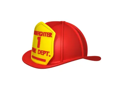 Fireman helmet 3D model
