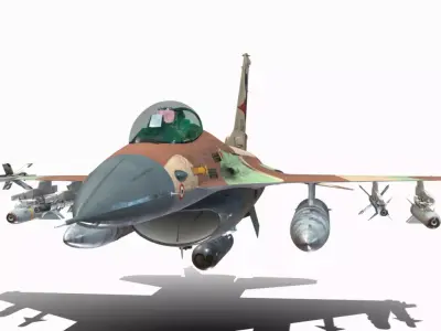 F16 A  Low-poly 3D model
