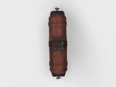 tank train wagon 3D model