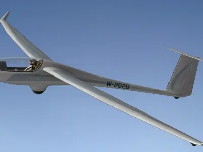Glider Flying 3D model