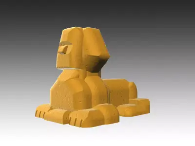 Aquarium Ornaments Sphinx Free 3D print model