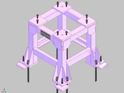 26398-Base for robot NACHI-NC510-Hight 800 3D model