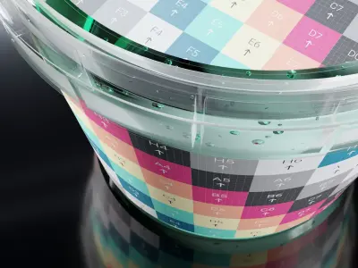 Plastic Bucket Mockup 3D model