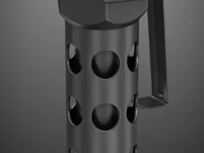 grenade M84 subdivison ready 3D model