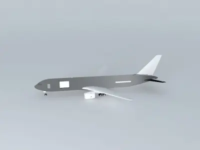 Template  Boeing 767 300F Free 3D model