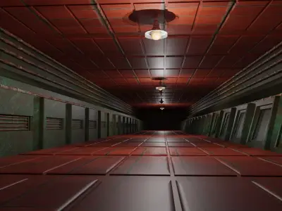 Underground Tunnel Low-poly 3D model purchase