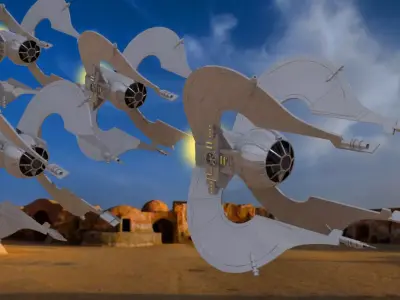 Clawcraft from Star Wars movie 3D model