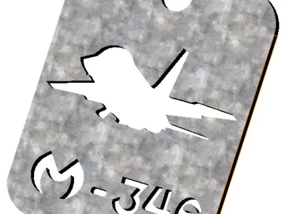 M-346 AIRCRAFT KEYCHAIN 3D STL 3D print model