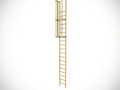 Monkey Ladder Low-poly 3D model