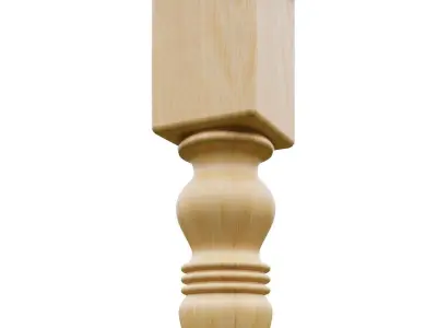 Wooden Furniture Leg Free 3D model