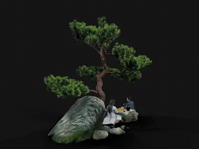 man Character Low-poly 3D model