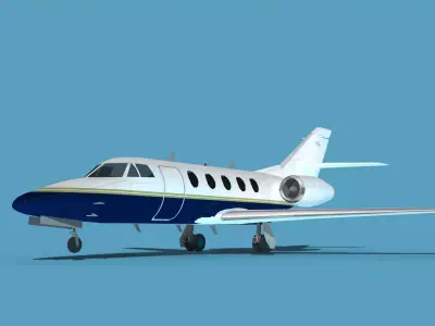 Dassault Falcon 20 V10 3D model