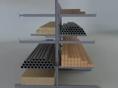 Heavy duty rack 3D model