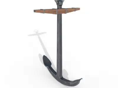 Historical Anchor PBR low poly Low-poly 3D model