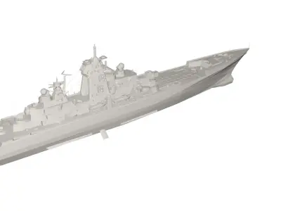 Military Ship 3D model 4
