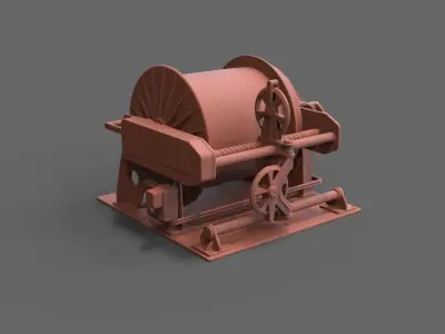 dummy winch 3D print model