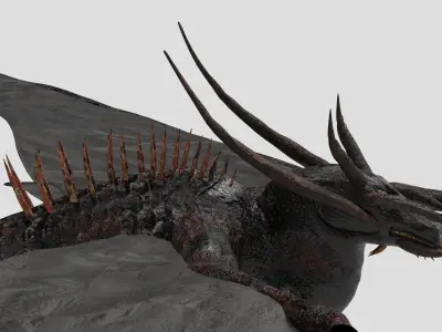 Dragon Low-poly 3D model 4