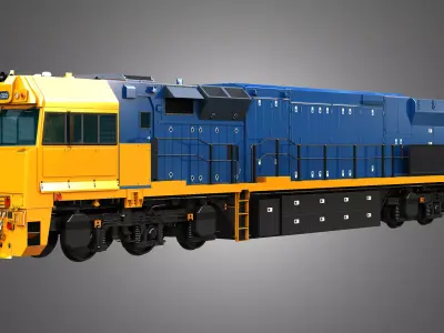C44aci - Heavy Duty Diesel Electric Locomotive 3D model