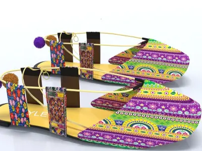 ladies loafer shoes stylo 3D model