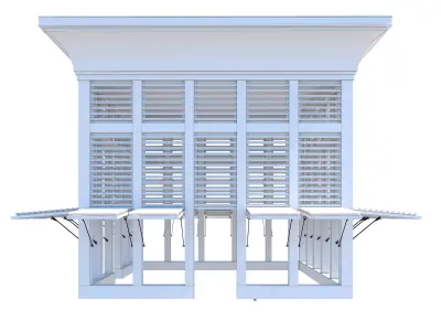 Wood Pergola 3D model