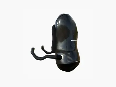 Jetpack J03 Black White - SciFi Character Design Low-poly 3D model