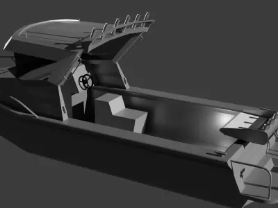 Recreational  Fishing Boat  ship 3D model