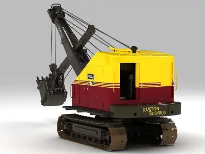 Ruston Bucyrus Excavator 3D model