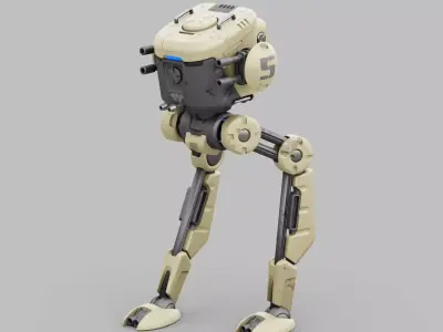 M-200 WALKER  RIGGED - ANIMATED Free 3D model